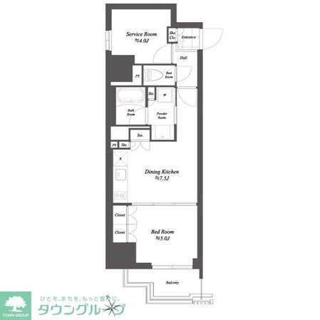 THE GATEHOUSE 浅草雷門の物件間取画像